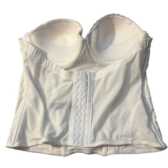 Ambrielle XL/34DD White Lace Bustier Corset With Underwire Support - Picture 3 of 3